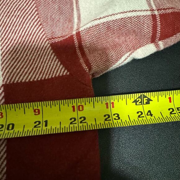 Tommy Hilfiger Vintage Red Plaid Polo Long Sleeve Size Large - Picture 8 of 8